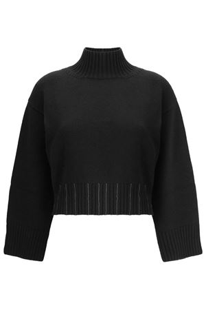 Black virgin wool sweater FABIANA FILIPPI | MAD215F104L558825